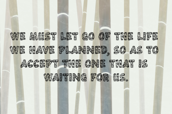 Plants Draw Font PNG with transparent background - Preview 2