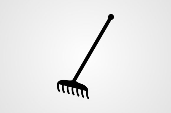 Rake Glyph Icon