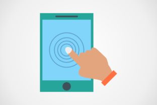 Touch Screen Flat Icon Graphic by Graphic Nehar · Creative Fabrica