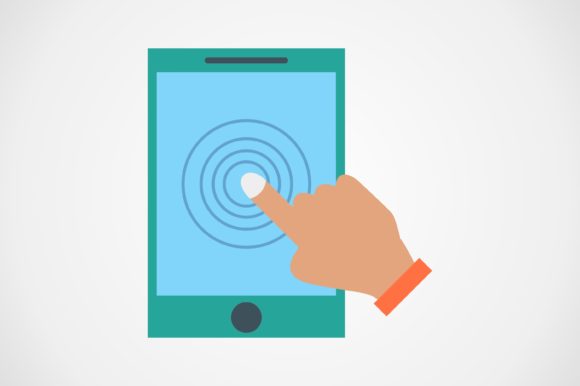 Touch Screen Flat Icon Graphic by Graphic Nehar · Creative Fabrica