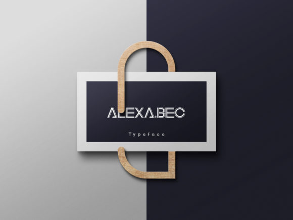 Alexa.bec Font PNG with transparent background - Preview 3