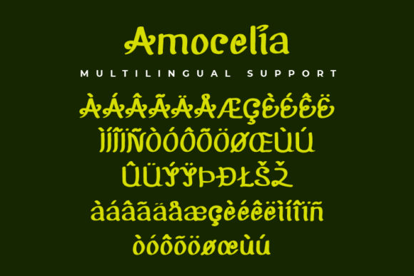 Amocelia Font - Preview 2