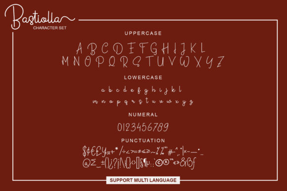 Bastiolla Font - Preview 6