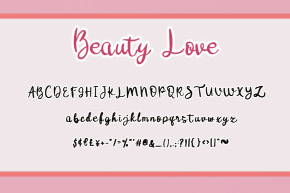 Beauty Love Font - Preview 3