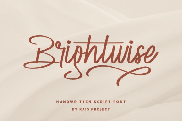 Brightwise Script & Handwritten Font By RaisProject