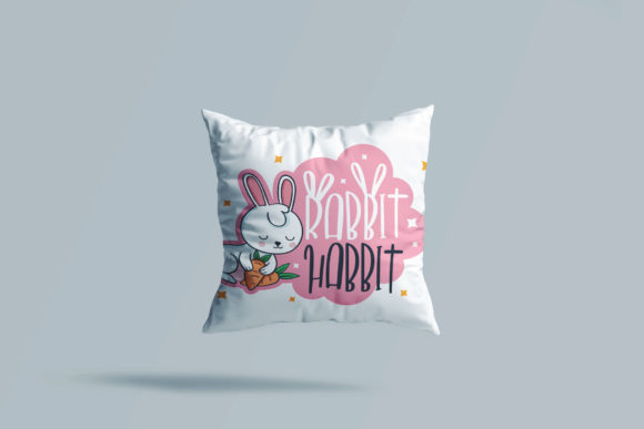 Rabbit Habit Font PNG with transparent background - Preview 2