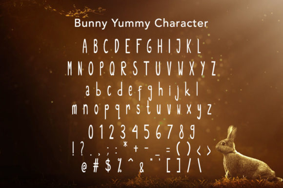 Bunny Yummy Font - Preview 4