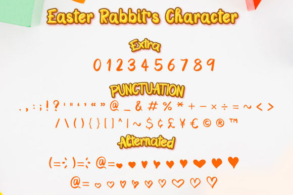Easter Rabbit Font - Preview 2