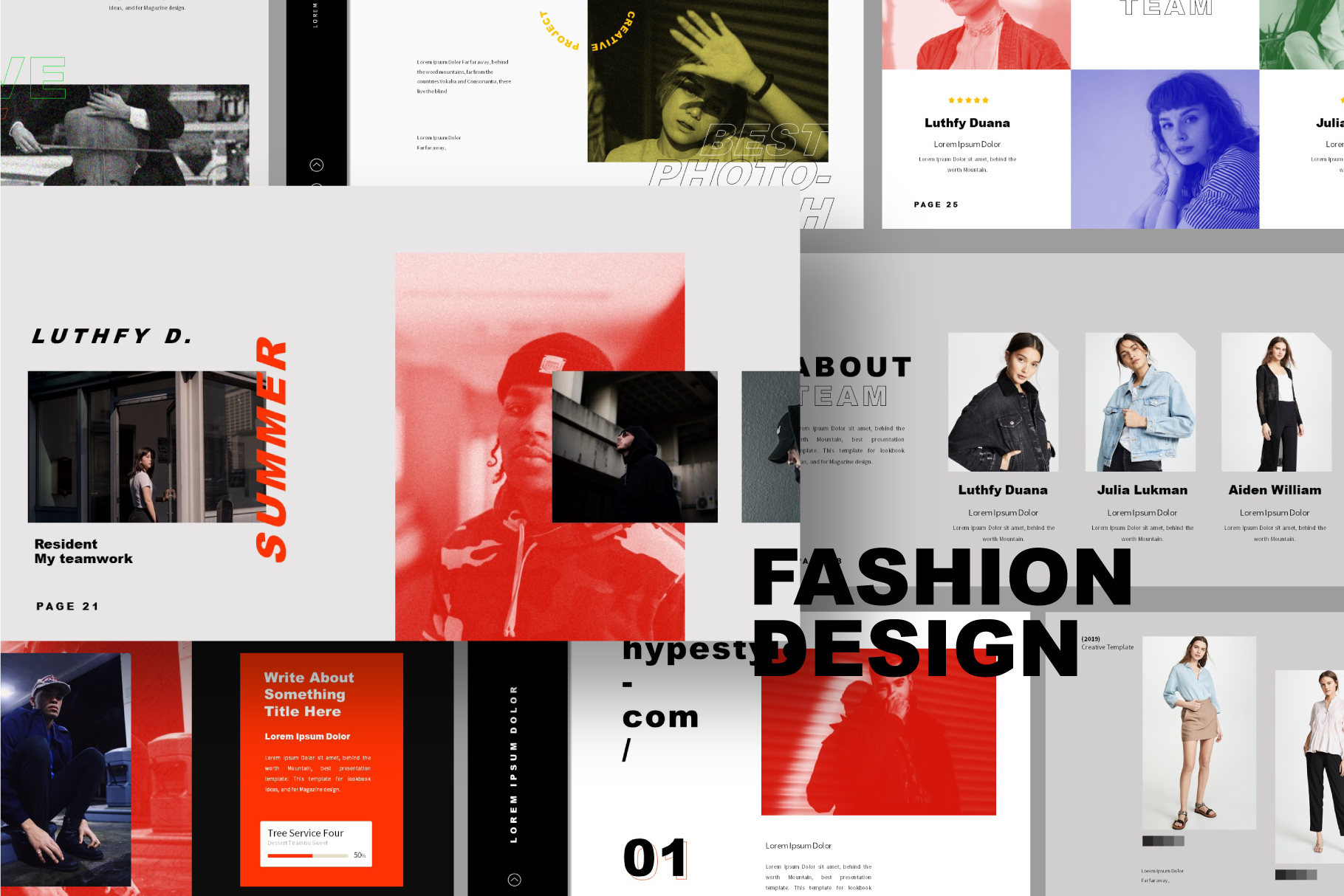 Plantilla de PowerPoint de Diseño de Moda