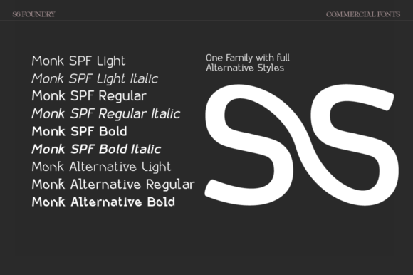 Monk Font PNG with transparent background - Preview 1