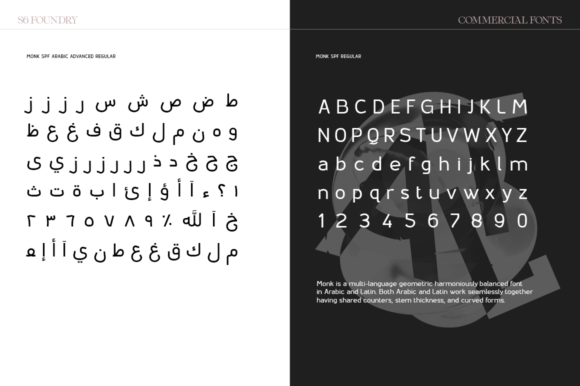 Monk Font PNG with transparent background - Preview 2