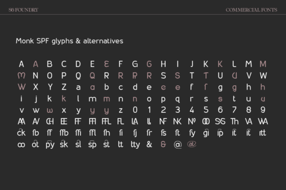 Monk Font PNG with transparent background - Preview 5