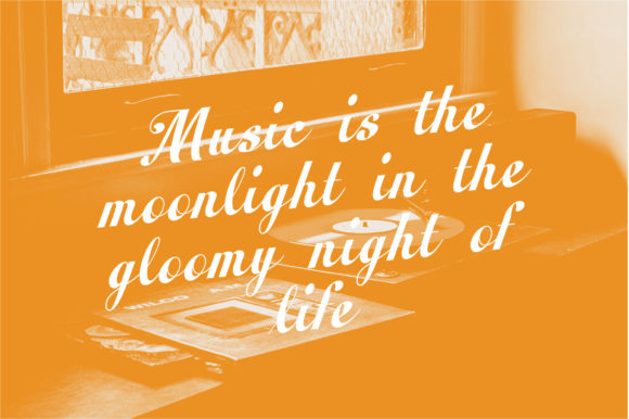 Peacher Font PNG with transparent background - Preview 5