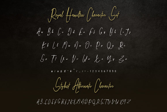Royal Hamilton Font PNG with transparent background - Preview 3