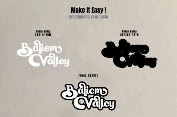 Baliem Valley Font PNG with transparent background - Preview 1
