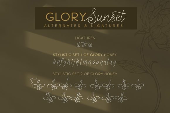 Glory Sunset Font - Preview 2