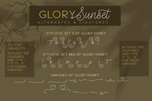 Glory Sunset Font - Preview 3
