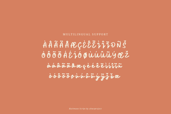 Hatimune Font - Preview 3