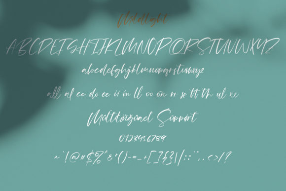 Mildlight Font font preview - 5