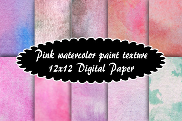 Pink Watercolor Paint Texture Background