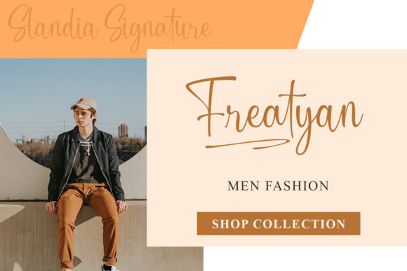 Slandia Signature Font font preview - 2