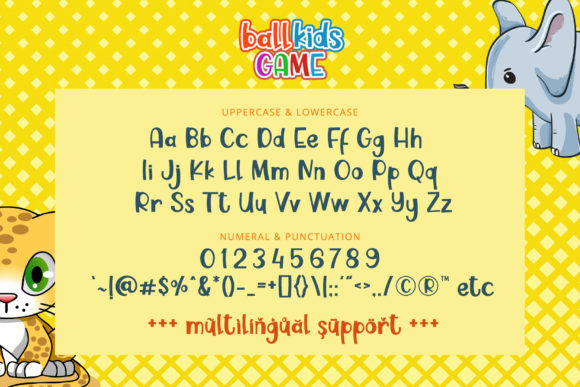 Ballkids Game Font PNG with transparent background - Preview 6