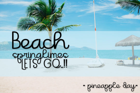 Beachlands Font - Preview 4