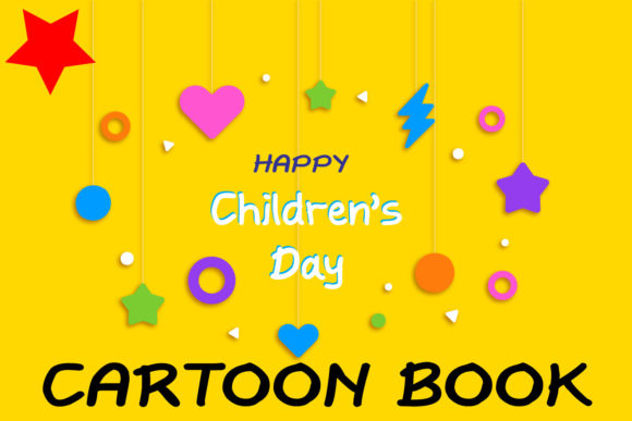 Cartoon Book Font PNG with transparent background - Preview 1