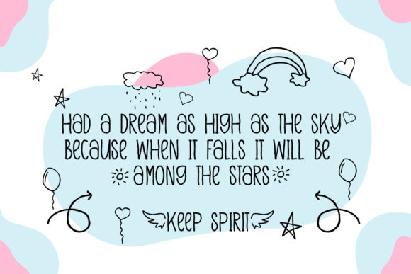 Drawing Books Font PNG with transparent background - Preview 3