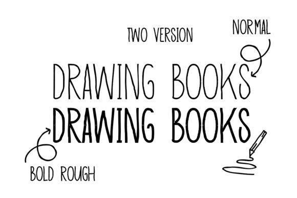Drawing Books Font - Preview 5