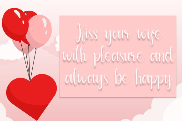 Ending Valentines Font PNG with transparent background - Preview 1