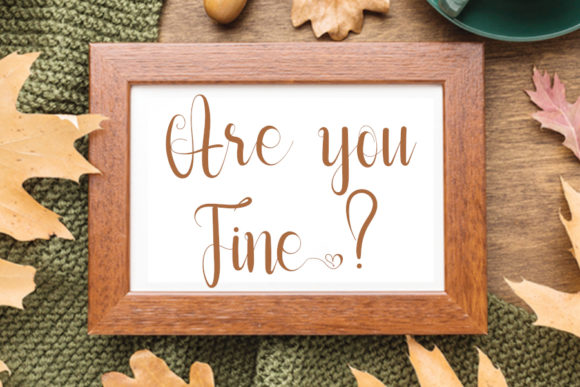 Ending Valentines Font PNG with transparent background - Preview 2