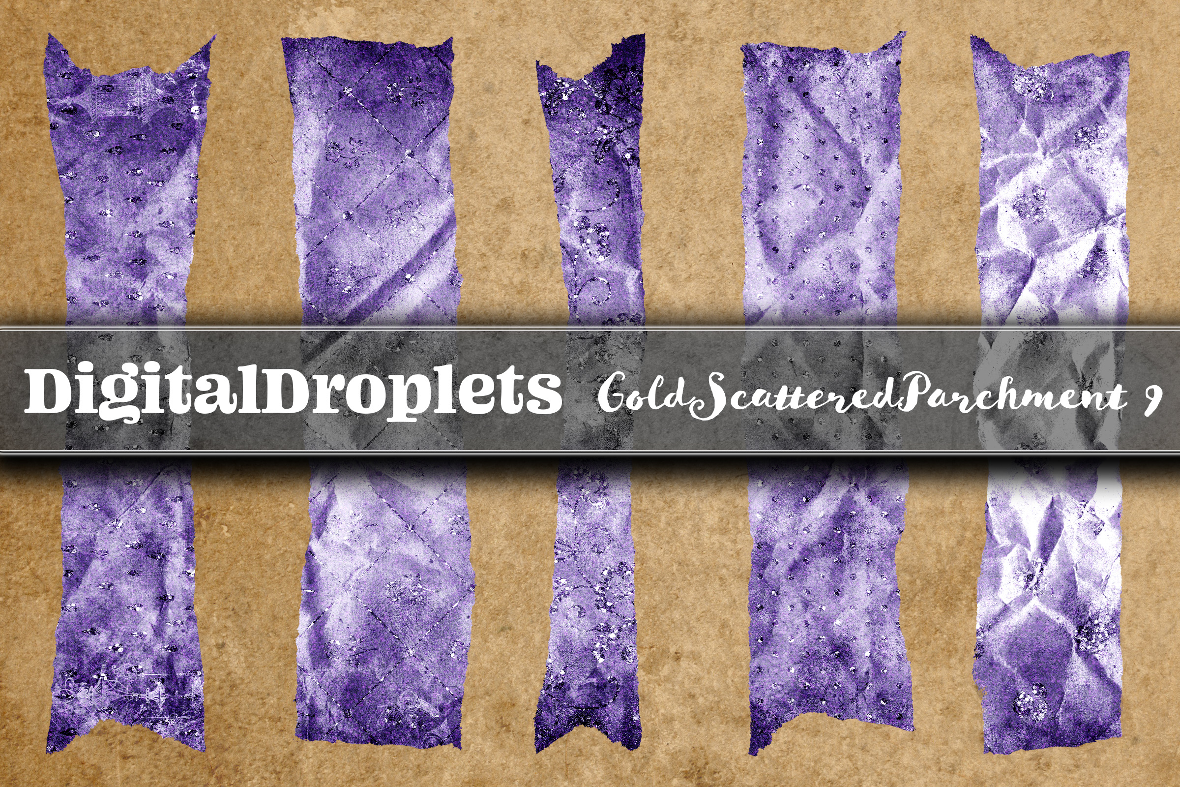Gold Scattered Vol. 9 | Torn Washi Tapes