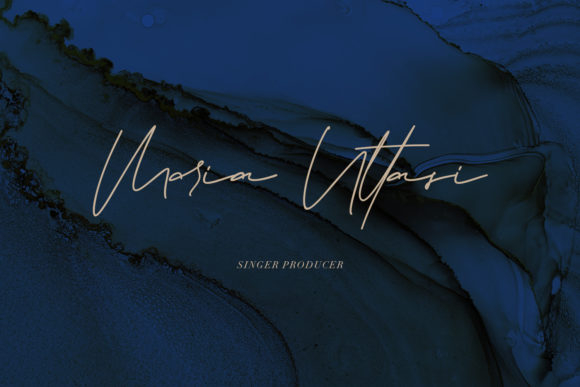 Jarvitts Signature Font PNG with transparent background - Preview 1