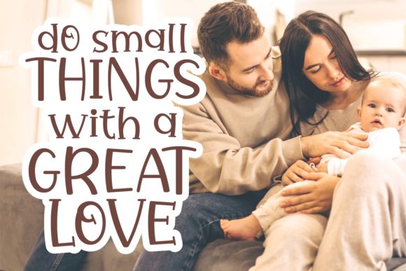 Joyful Family Font PNG with transparent background - Preview 3