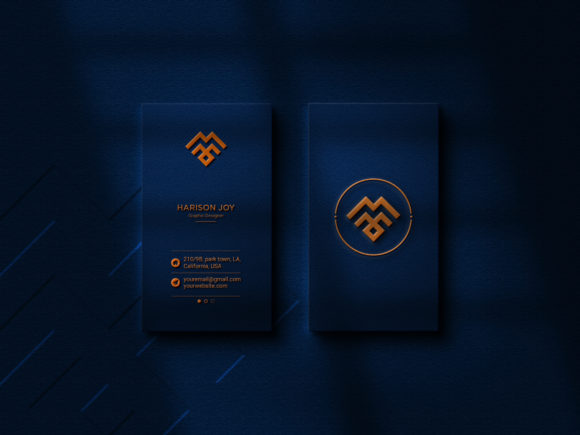 Luxury Logo Mockup on Business Card Graphic Business Cards By sujhonsharma