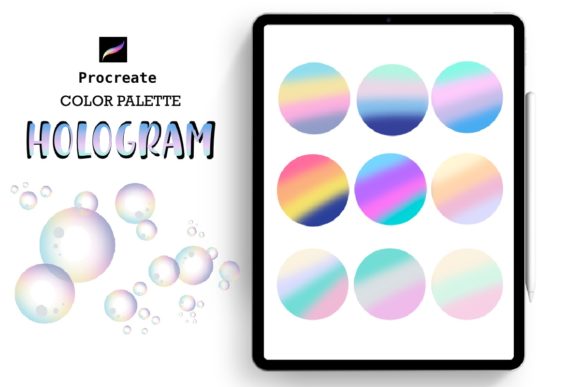 Procreate Color Hologram Gradient