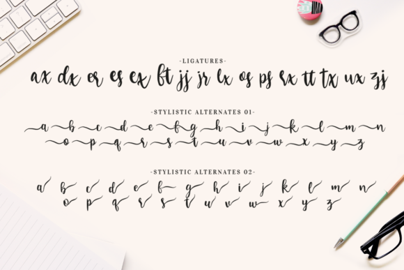 Silverhawk Font PNG with transparent background - Preview 3