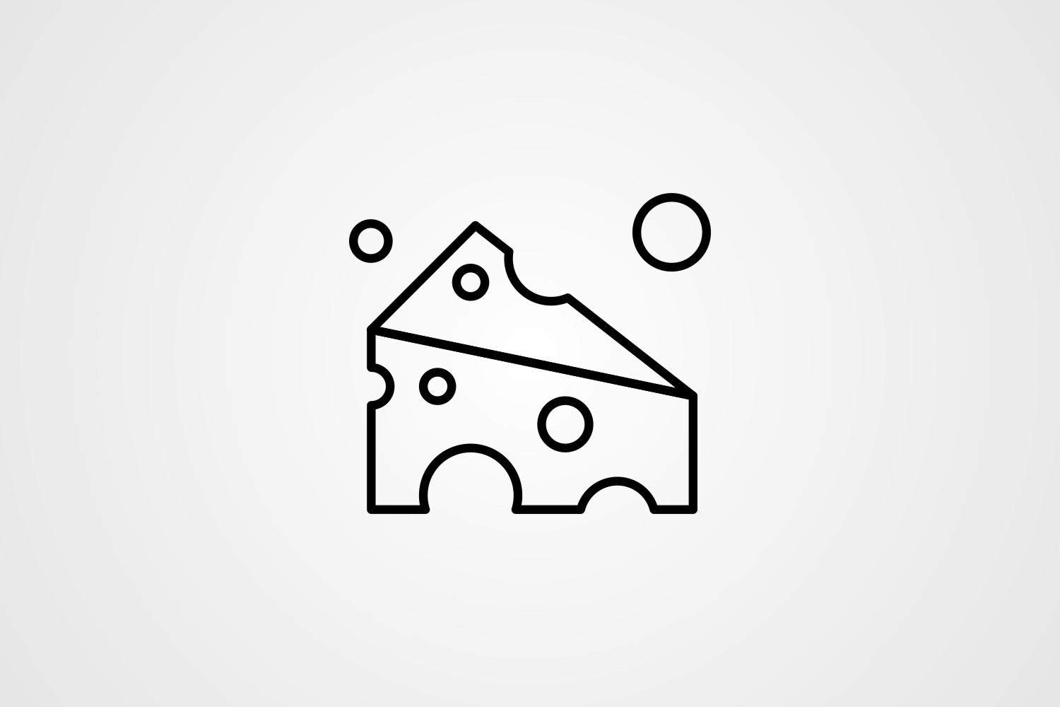 Vector Cheese Line Icon Graphic by kazim.abbas1996 · Creative Fabrica