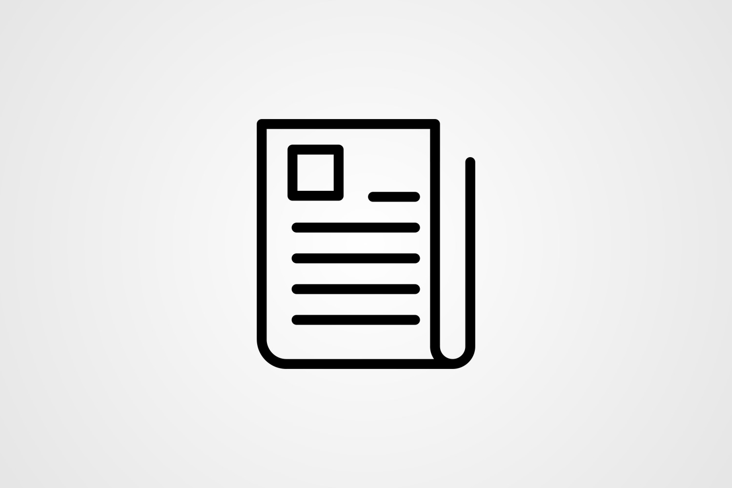 Vector Newspaper Line Icon Graphic by kazim.abbas1996 · Creative Fabrica