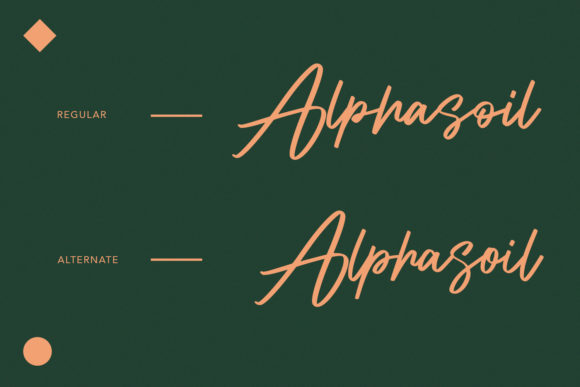 Alphasoil Font - Preview 1