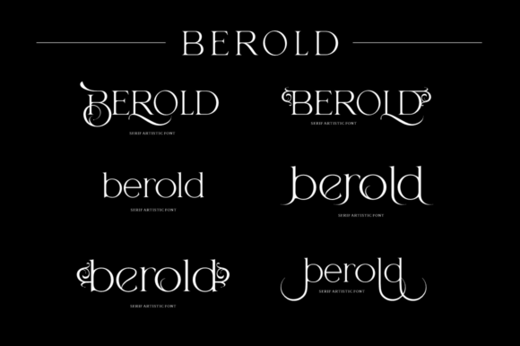 Berold Font PNG with transparent background - Preview 5