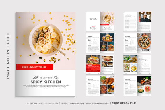 Cookbook Template, Recipe Book Template