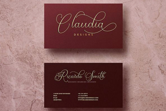 Dellina Script Font - Preview 1