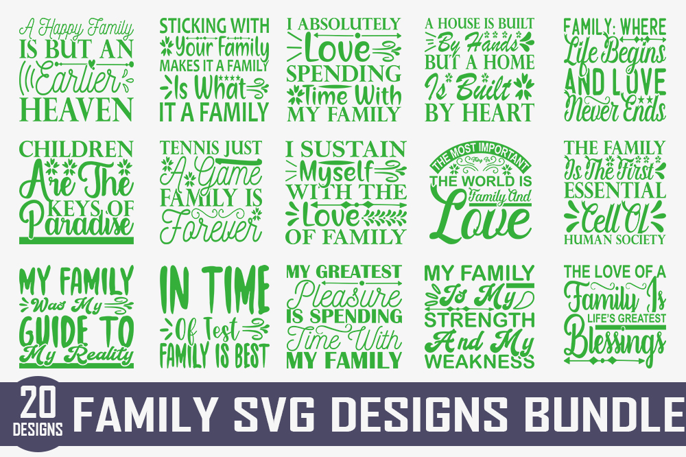 Family Quotes Designs Bundle Graphic by Expert_Obaidul · Creative Fabrica