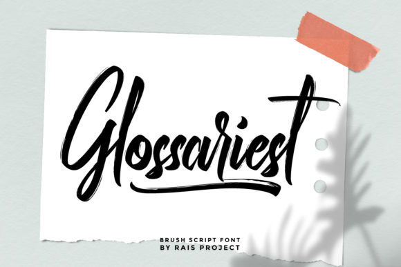 Glossariest Script & Handwritten Font By RaisProject