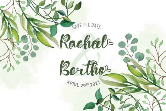 Green Love Font - Preview 1
