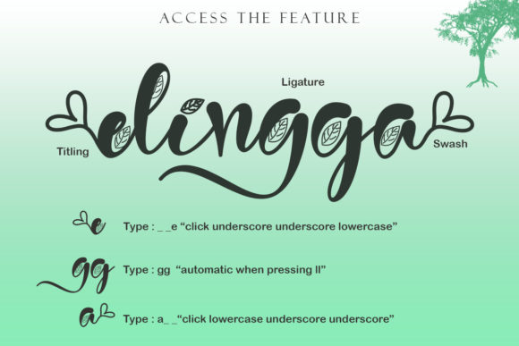Green Love Font - Preview 6