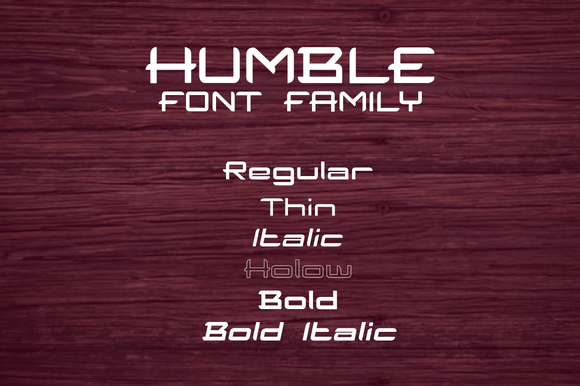 Humble Font - Preview 3