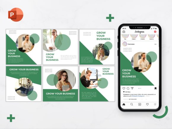 Instagram Feed Template Spring Graphics
